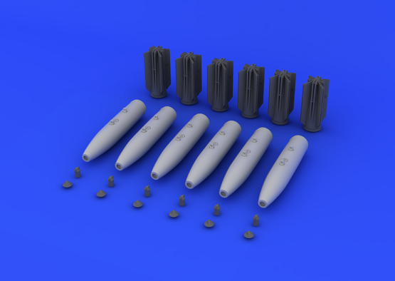 Eduard 648128 Mk.82 bombs w/ airbrake early 1/48