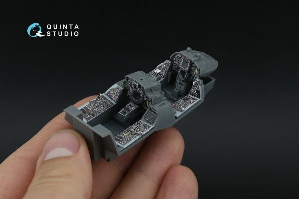 Quinta Studio QDS-48592 F-14A Tomcat 3D-Printed &amp; coloured Interior on decal paper (GWH) (Small version) 1/48