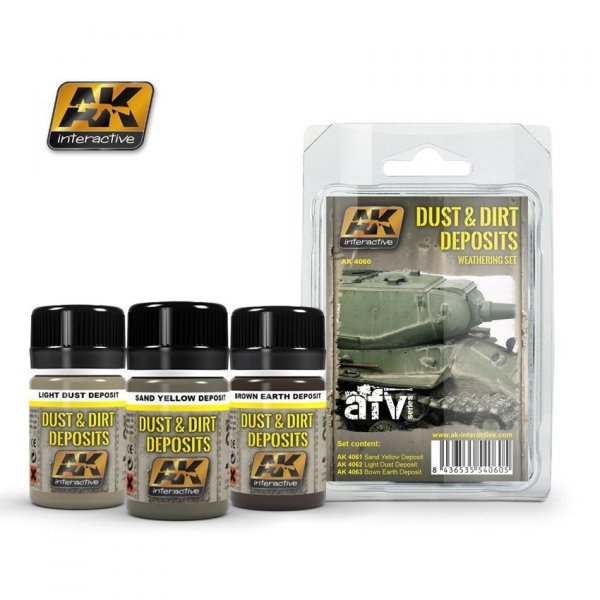 AK Interactive AK4060 dust and dirt deposits 3x 35ml