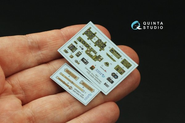 Quinta Studio QD48492 A6M2 Zero Mitsubishi Production 3D-Printed coloured Interior on decal paper (Eduard) 1/48