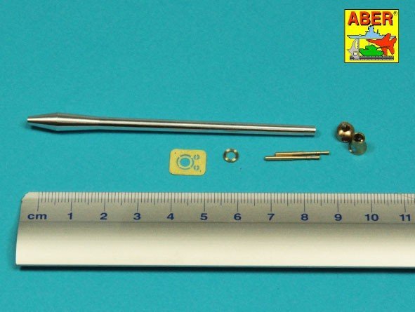 Aber 35L-332 Lufa 76,2 mm (3 cale) 17 funtowa Mk. II z hamulcem wylotowym do czołgu A34 COMET 1/35