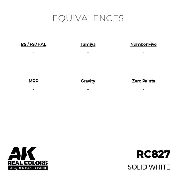 AK Interactive RC827 Solid White 17 ml