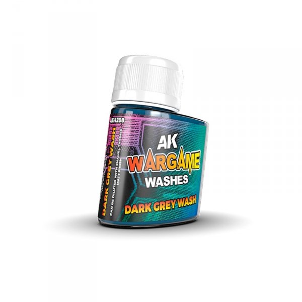 AK Interactive AK14208 DARK GREY WASH – WARGAME SERIES 35ml