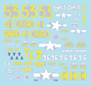 Star Decals 35-C1366 US PACIFIC WARS - IWO JIMA USMC Sherman tanks 1/35