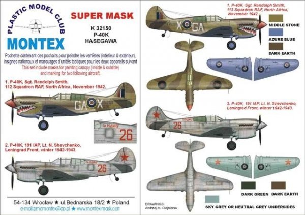 Montex K32150 P-40K 1/32