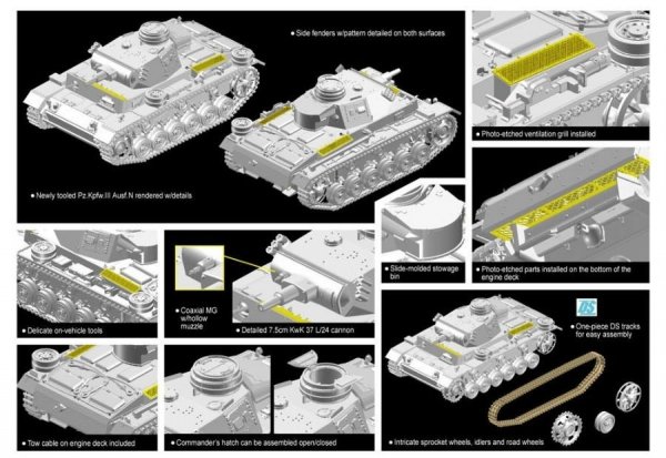 Dragon 7386 Pz.Kpfw.III Ausf.N DAK (1:72)