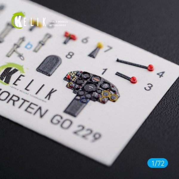 KELIK K72100 Horten Go 229 interior 3D decals for Revell kit 1/72