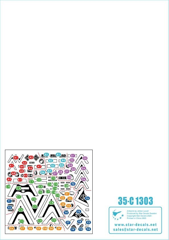 Star Decals 35-C1303 Desert Storm  3 1/35