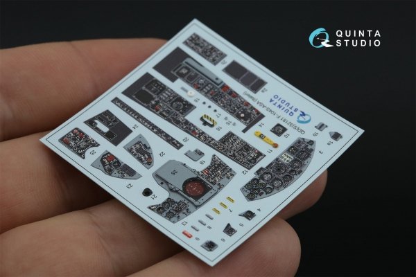 Quinta Studio QDS-32181 F-104S-ASA 3D-Printed coloured Interior on decal paper (Italeri) (small version) 1/32