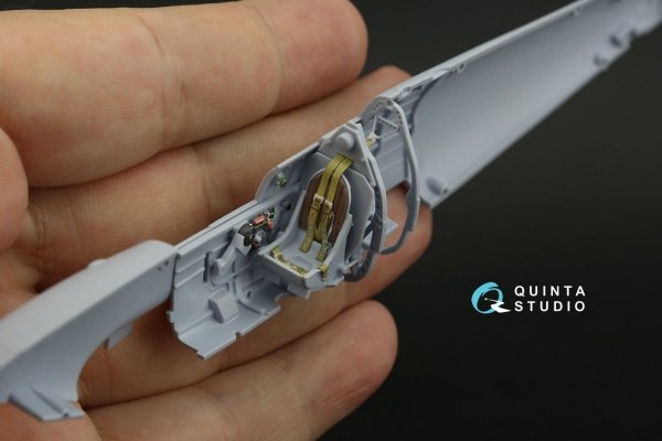 Quinta Studio QD48135 Spitfire Mk.V 3D-Printed &amp; coloured Interior on decal paper (Airfix) 1/48