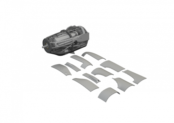 Eduard 6481037 P-38F/G Right Engine PRINT TAMIYA 1/48
