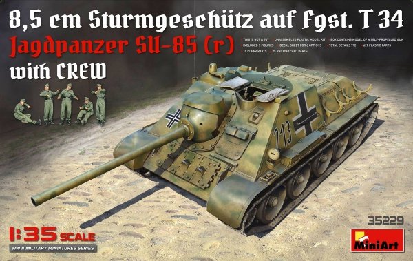 MiniArt 35229 Jagdpanzer SU-85 (R) w/CREW 1/35