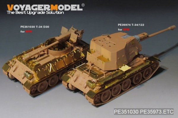 Voyager Model PE351030  Syrian T-34/D30 122mm SPH Basic For RFM 5030 1/35
