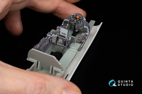 Quinta Studio QDS+48485 F-4B Phantom II 3D-Printed &amp; coloured Interior on decal paper (Academy) (Small version) (with 3D-printed resin parts) 1/48