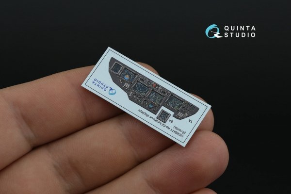 Quinta Studio QD48471 Ka-52 luminous displays for QD48470/QDS-48470 sets (Zvezda) 1/48