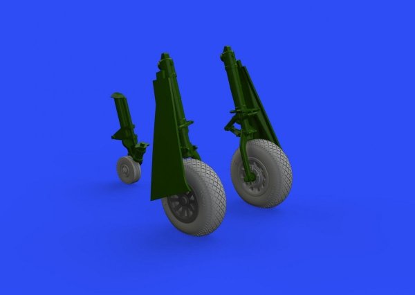 Eduard 648513 P-51D wheels pointed cross tread 1/48 EDUARD