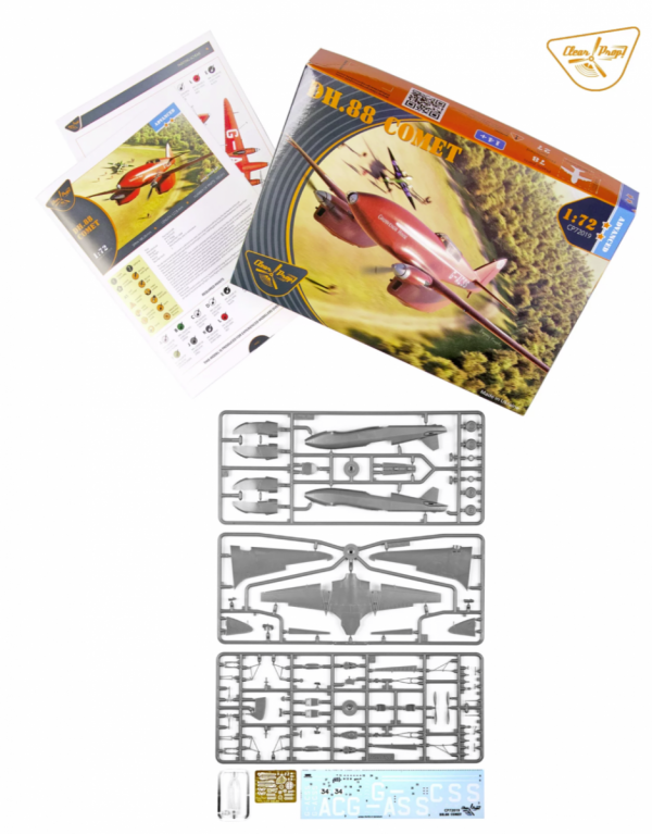 Clear Prop! CP72019 DH.88 COMET ADVANCED KIT 1/72