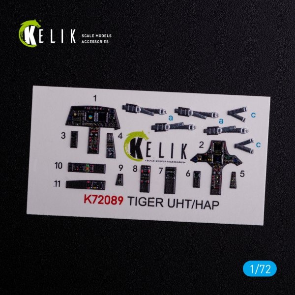 KELIK K72089 Eurocopter Tiger UHT/HAP interior 3D decals for Revell kit 1/72