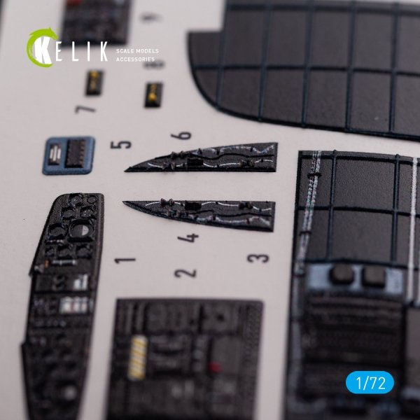 KELIK K72078 CH-53D Sea Stallion interior 3D decals for Fujimi/Academy kit 1/72