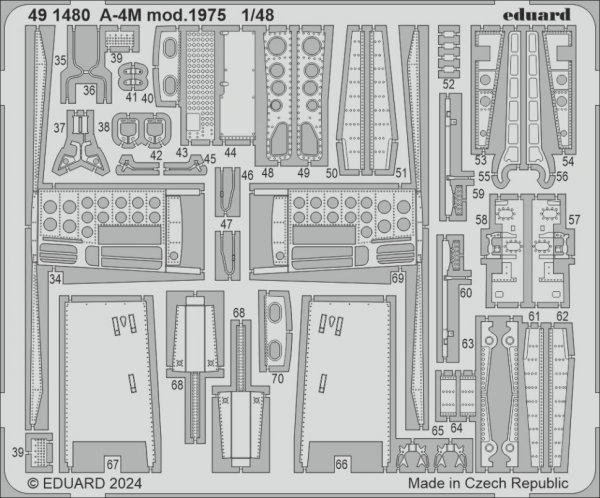 Eduard BIG49435 A-4M Mod. 1975 detail set for Magic Factory 1/48