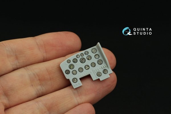 Quinta Studio QD32243 US WWII Cockpit instrument gauges without bezels 3D-Printed &amp; coloured Interior on decal paper (All Kits) 1/32