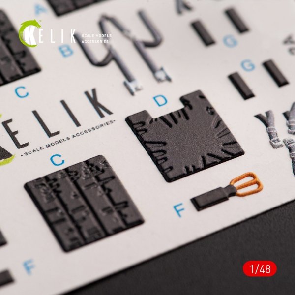 Kelik K48054 JASDF F-2B interior 3D decals for Hasegawa kit (1/48)