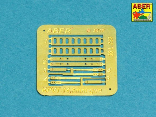 Aber 35L-222 Set of 2 barrels for Russian 14,5 mm machine guns KPVT used on ZPU-2 or ZPU-4 (1:35)