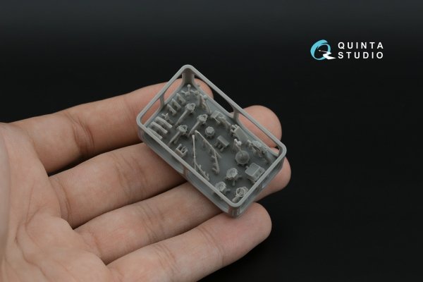 Quinta Studio QD+35160 KrAZ-260 3D-Printed &amp; coloured Interior on decal paper (Takom) (with 3D-printed resin parts) 1/35