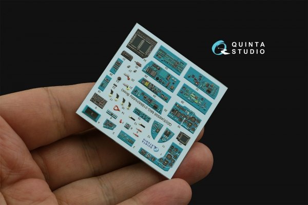 Quinta Studio QD48505 MiG-31BM 3D-Printed &amp; coloured Interior on decal paper (Hobby Boss) 1/48