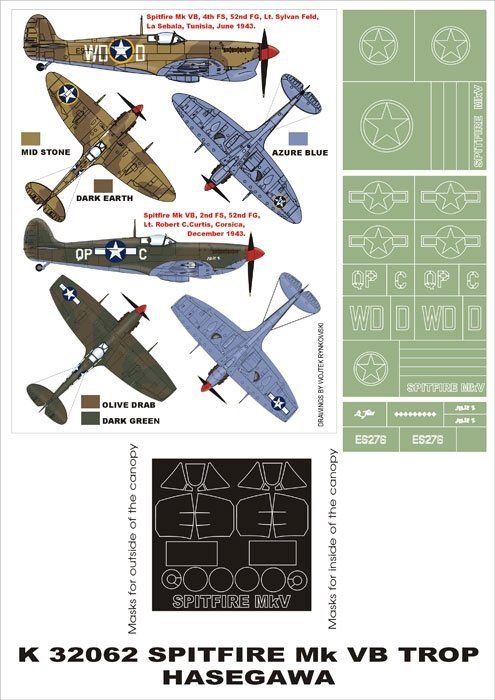 Montex K32062 Spitfire MkVB Trop 1/32