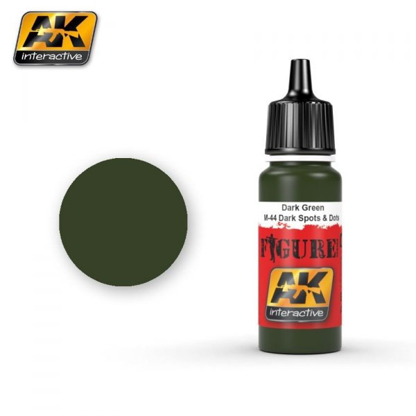 AK Interactive AK3023 DARK GREEN / M-44 DARK SPOTS &amp; DOTS 17ml