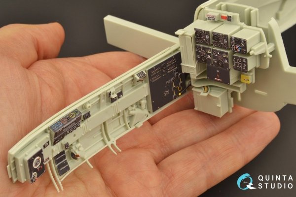 Quinta Studio QD32114 Ju 88A-4 3D-Printed &amp; coloured Interior on decal paper ( Revell ) 1/32