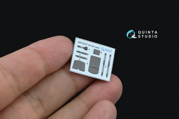 Quinta Studio QD72149 AH-64D late/AH-64E 3D-Printed coloured Interior on decal paper (Academy) 1/72