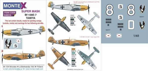 Montex K48310 Bf 109E-7  1/48