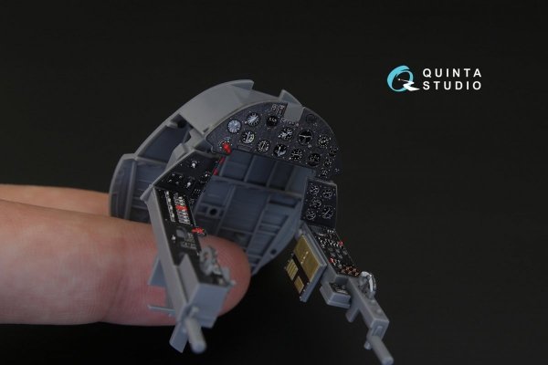 Quinta Studio QD32015 F4U-1 Corsair (Bird cage) 3D-Printed &amp; coloured Interior on decal paper (for Tamiya kit) 1/32