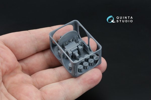 Quinta Studio QD+48574 Fairey Battle Mk.I 3D-Printed &amp; coloured Interior on decal paper (Trumpeter) (with 3D-printed resin parts) 1/48