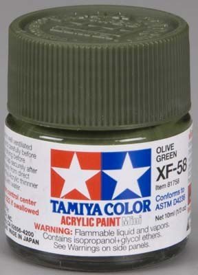 Tamiya XF58 Olive Green (81758) Acrylic paint 10ml