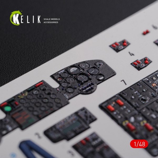 KELIK K48093 CH-47F interior 3D decals for Italeri kit 1/48