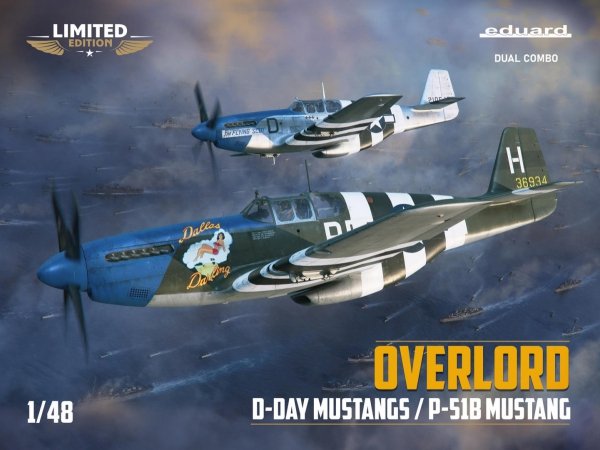 Eduard 11181 OVERLORD: D-DAY MUSTANGS / P-51B MUSTANG DUAL COMBO 1/48