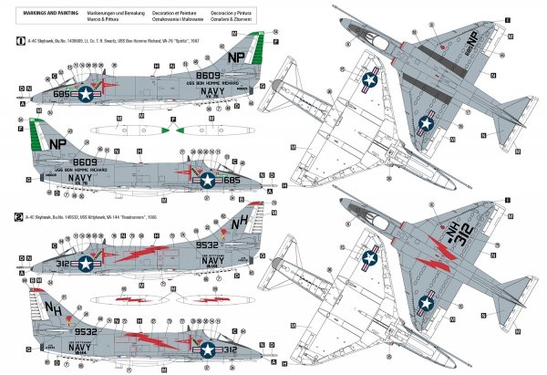 Hobby 2000 48032 Douglas A-4C Skyhawk ( HASEGAWA + CARTOGRAF + MASKI ) 1/48