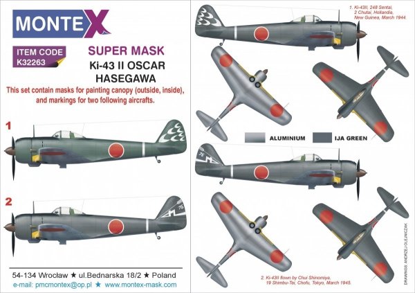 Montex K32263 Ki-43II OSCAR 1/32