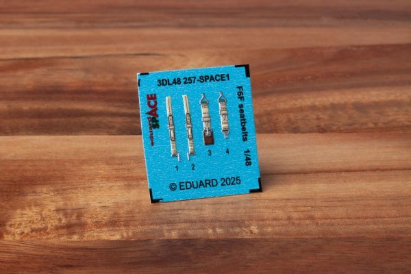 Eduard 3DL48257 F6F seatbelts SPACE (3D Decals) 1/48