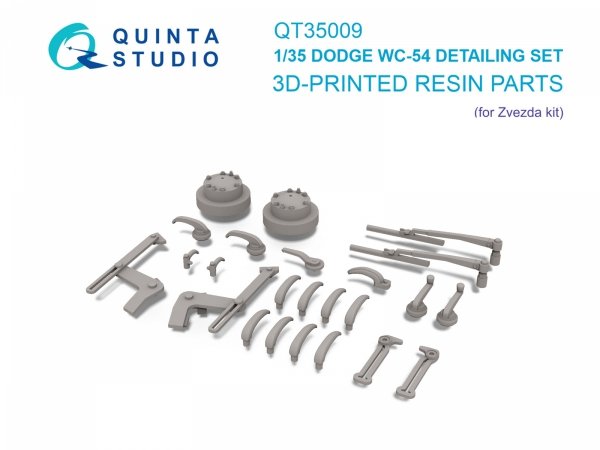 Quinta Studio QT35009 Dodge WC-54 detailing set (Zvezda) 1/35