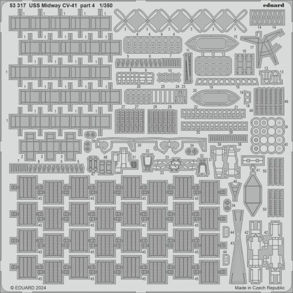 Eduard 53317 USS Midway CV-41 Part 4 TRUMPETER 1/350
