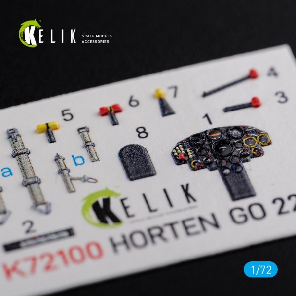 KELIK K72100 Horten Go 229 interior 3D decals for Revell kit 1/72