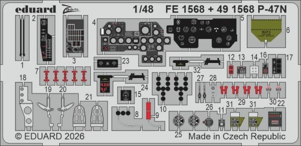 Eduard 491568 P-47N for MINIART 1/48