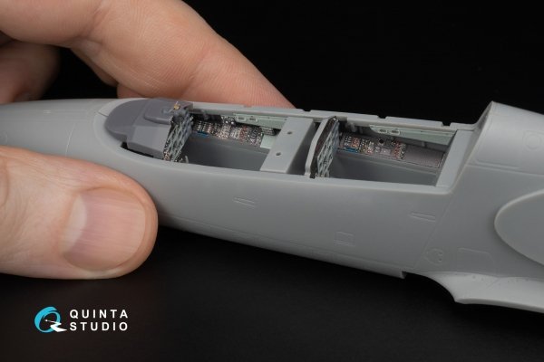 Quinta Studio QDS+48603 L-39ZA 3D-Printed &amp; coloured Interior on decal paper ( Trumpeter )( Small version )( with 3D-printed resin parts ) 1/48