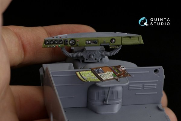 Quinta Studio QD35040 UAZ-452 3D-Printed &amp; coloured Interior on decal paper (Zvezda) 1/35