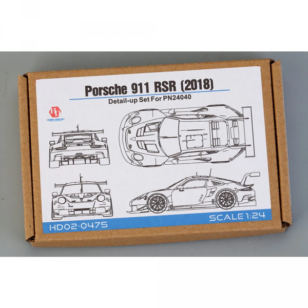 Hobby Design HD02-0475 Porsche 911 RSR 2018 Detail-up Set ( for NuNu PN24040 ) 1/24
