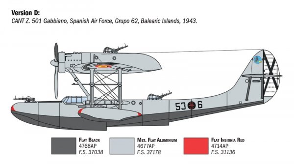 Italeri 0112 CANT Z.501 Gabbiano 1/72